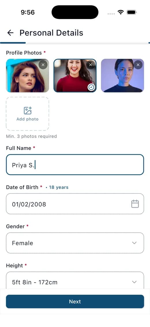 Edit your biodata anytime